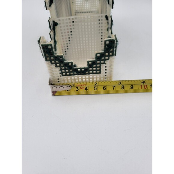 Plastic Canvas House Napkin & Salt & Pepper Holder Or Condiment Caddy Handmade - Picture 9 of 10